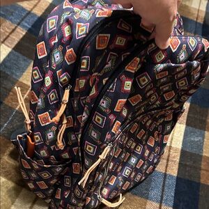 Vera Bradley Lighten Up Grand Backpack in Ikat Diamond(Retired Pattern)